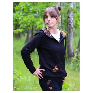 Taurus Bluzy, Bluzy Polarowe | Bluzy, Bluzy Polarowe | Bluza - Black Bird z kapturem TA-042