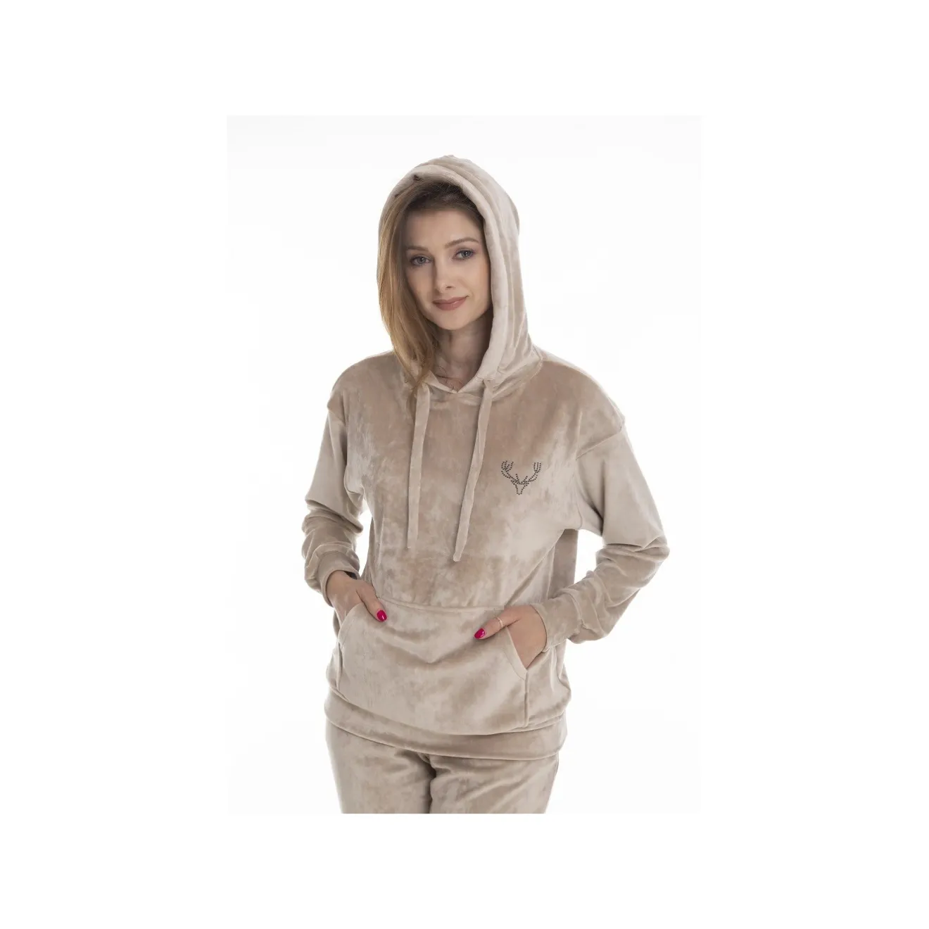 dres_komplet_welur_be_ta_0.webp Taurus Bluzy, Bluzy Polarowe | Spodnie | Dres Komplet Welur BEŻ TA-15