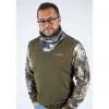 Damskie Taurus Szaliki, Apaszki, Chusty Damskie | Szaliki, Kołnierze, Chusty | Komin ocieplany unisex - CAMO GREEN TA-234-02