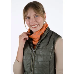 Damskie Taurus Szaliki, Apaszki, Chusty Damskie | Szaliki, Kołnierze, Chusty | Komin ocieplany unisex - WILD BOAR ORANGE TA-234-03
