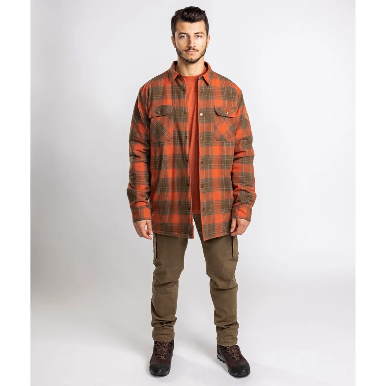 koszula_mska_ocieplana_pi_3.webp Pinewood Koszule | Koszule Myśliwskie | Koszula męska ocieplana ® FINNVEDEN CHECKED PADDED 5008 (529)