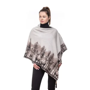 Damskie Taurus Swetry Damskie | Swetry Myśliwskie | Ponczo Forest TA-090