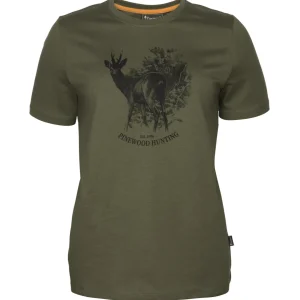 Damskie Pinewood Koszulki, Bluzki Damskie | Koszulki Myśliwskie | T-SHIRT 3455 ROE DEER