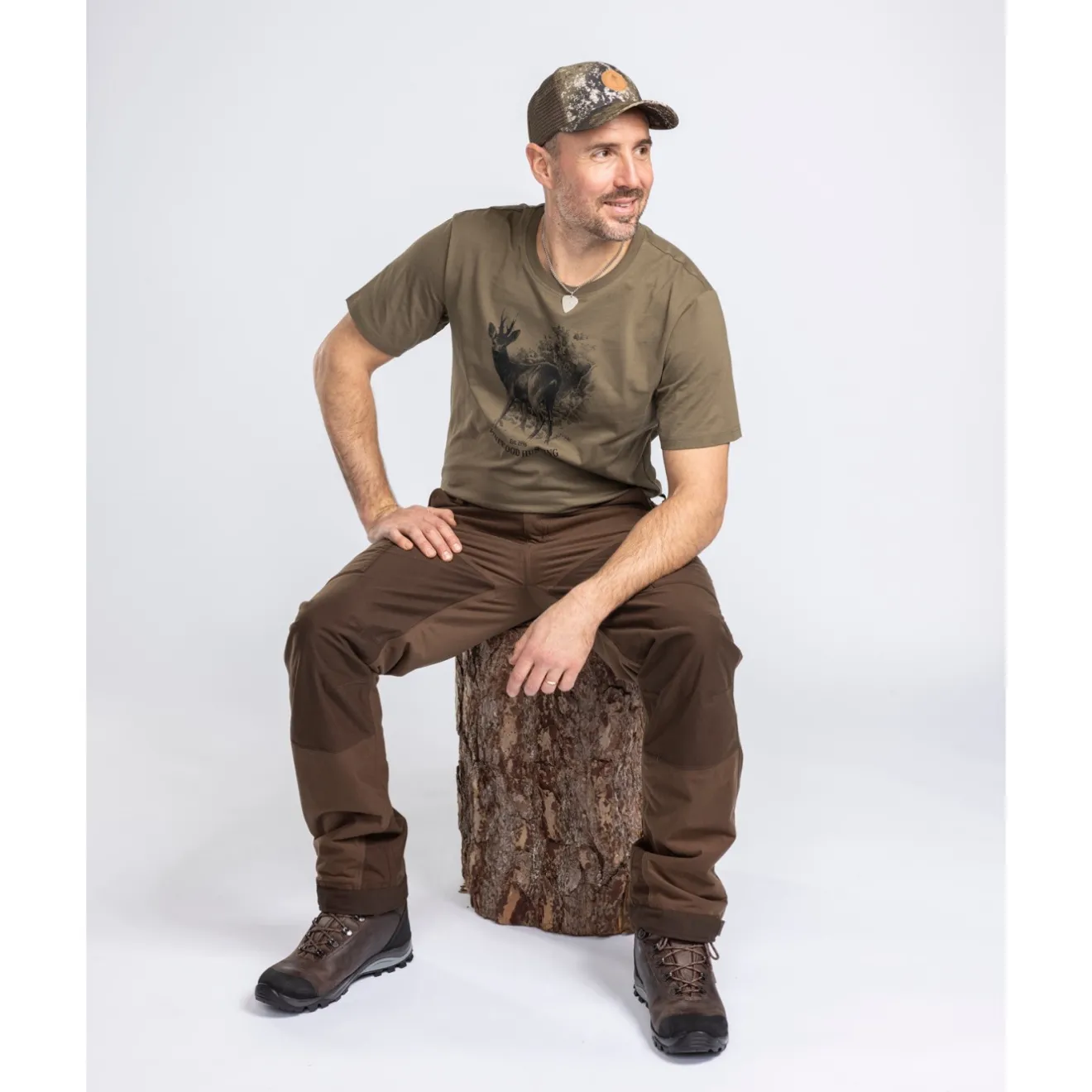 tshirt__pinewood_roe_deer_3.webp Pinewood Koszulki | Koszulki Myśliwskie | T-shirt 5455 ROE DEER